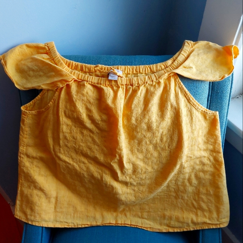 J Crew Off the Shoulders Top Size Small